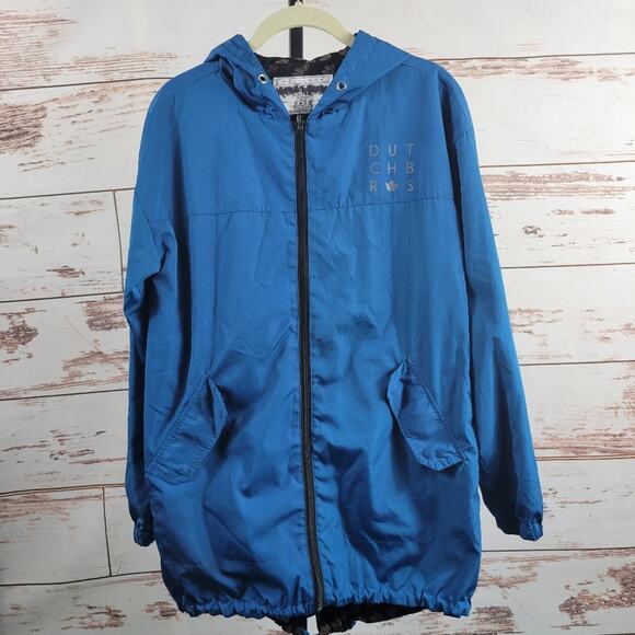 Dutch Bros reversible Jacket lightweight Small Blue - Picture 1 of 8